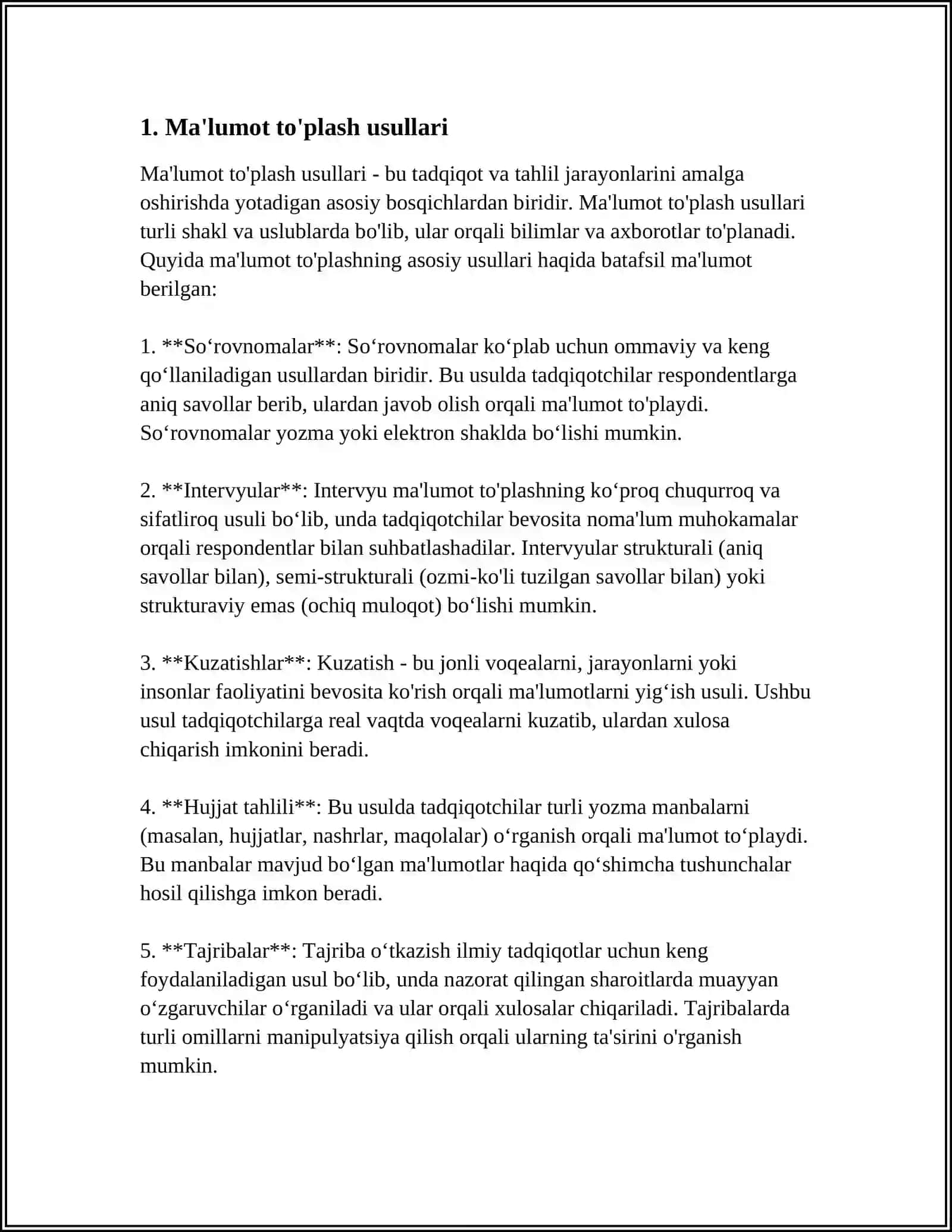 DALA TAJRIBALARIN STATISTIKALIQ TALQILASH 3