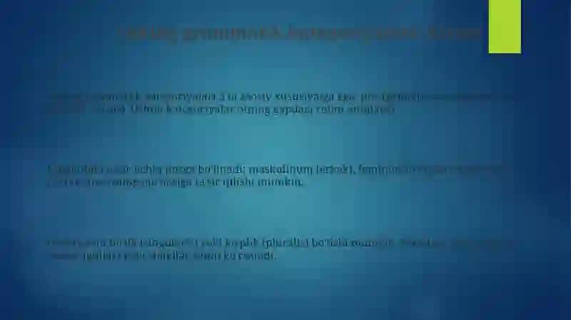 Otning grammatik kategoriyalari 3