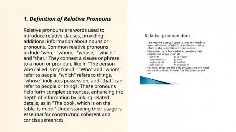 Relative pronouns 3
