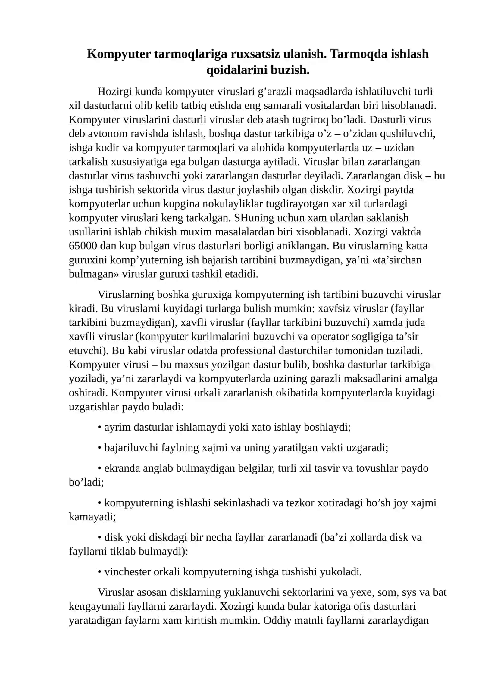 Kompyuter tarmoqlariga ruxsatsiz ulanish 3