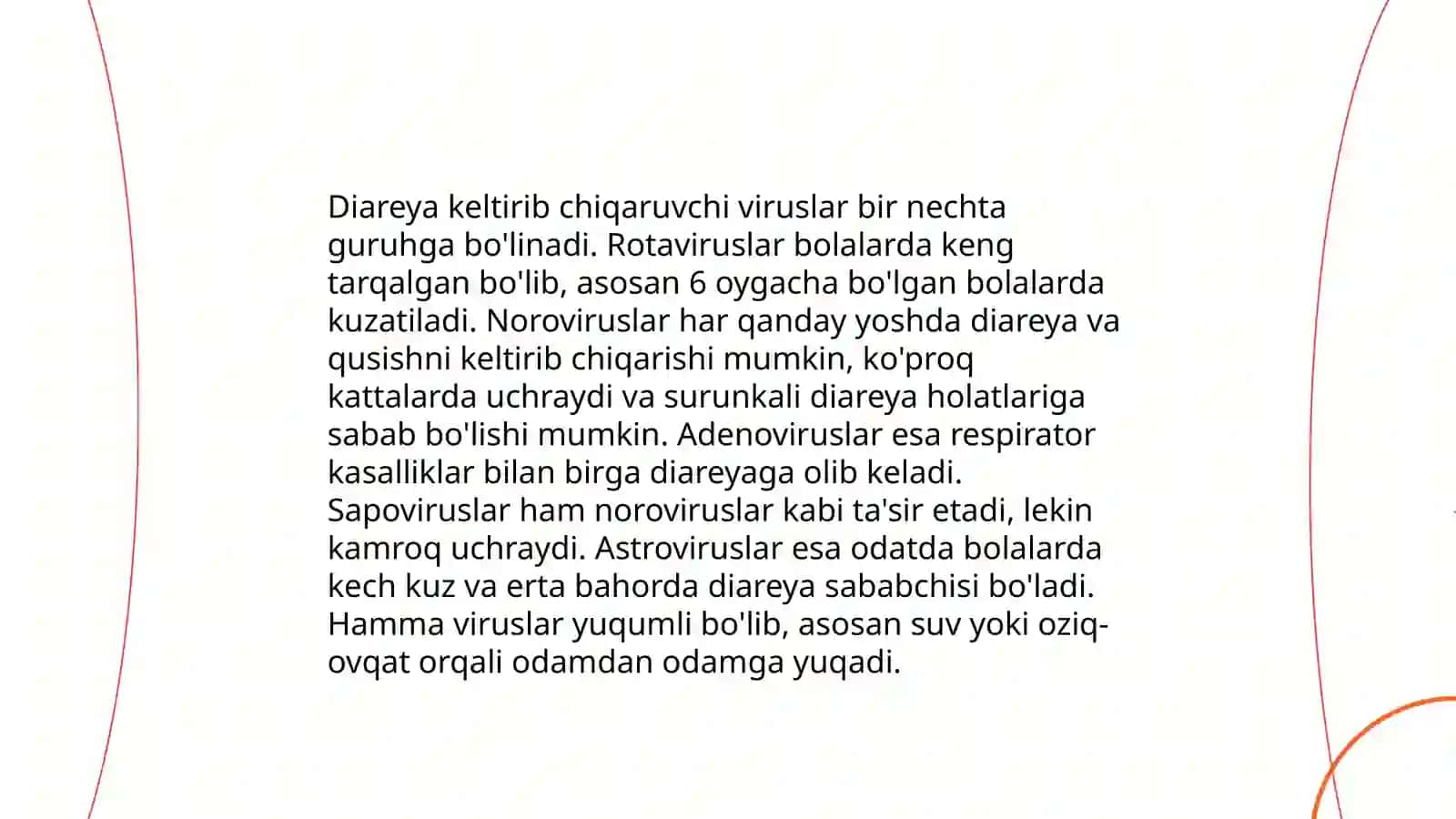 Diareya viruslar klasifikatsiyasi patogenezi labaratoriya tashxisi 3