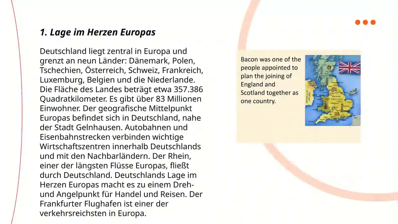 Geografische Lage von Deutschland 3