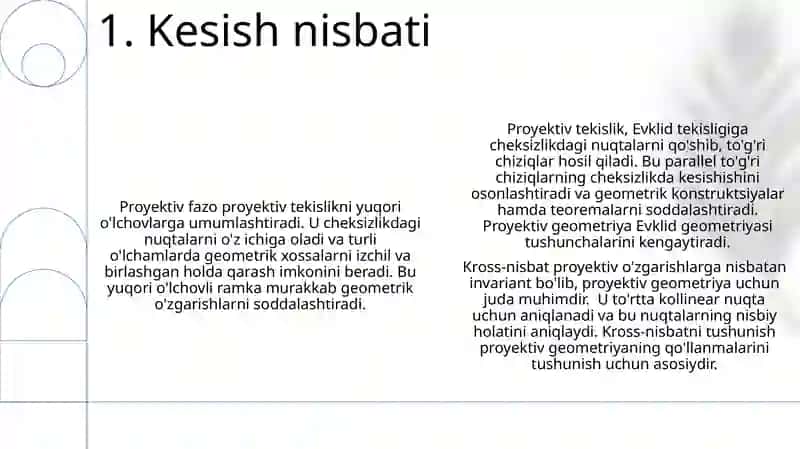 Proyektiv Tekislik va Proyektiv Fazo 3