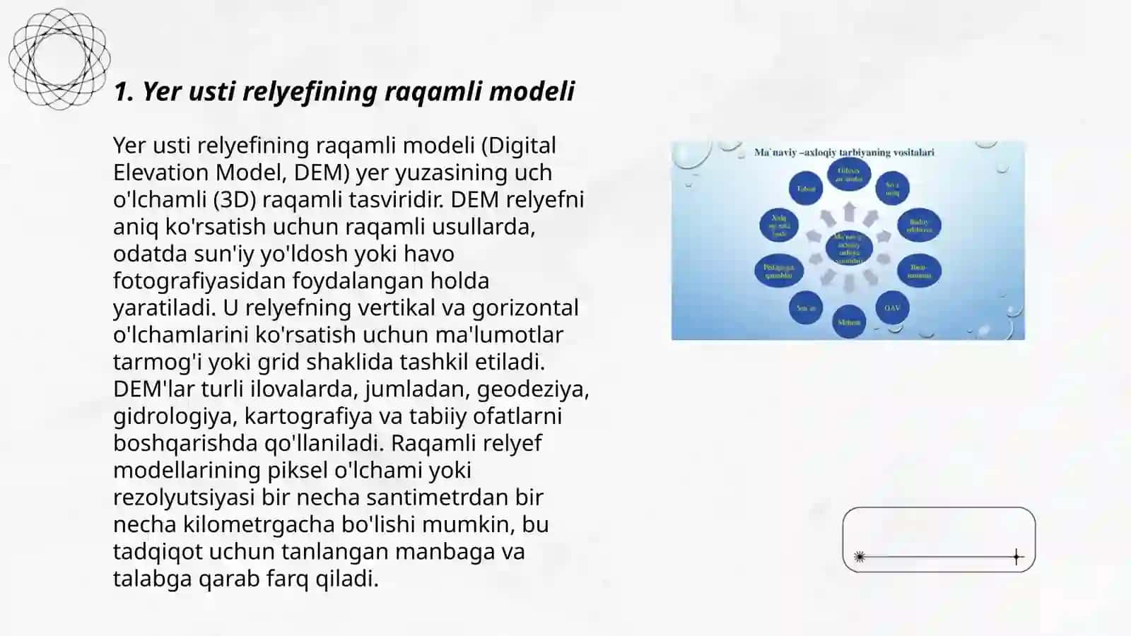 Yer usti relyefining raqamli modeli 3