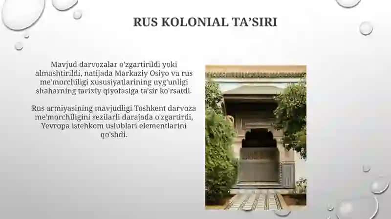 Toshkent darvozalari arxitekturasi tarixi 3