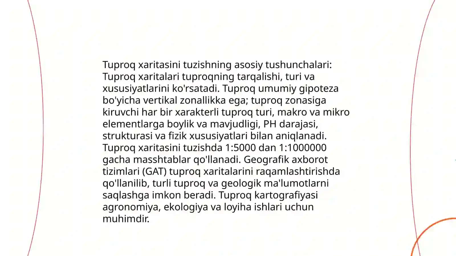 Tuproq xaritalarini chizish metodi 3