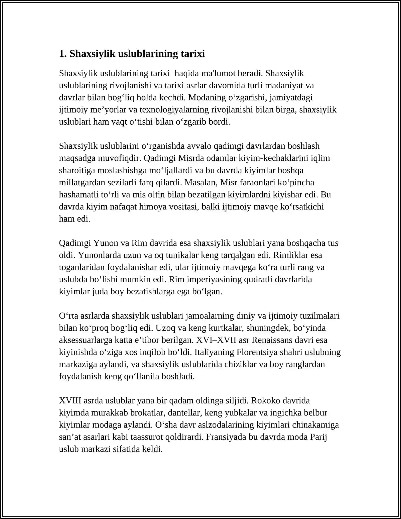 INDIVIDUALLIK USLUBLARI 3