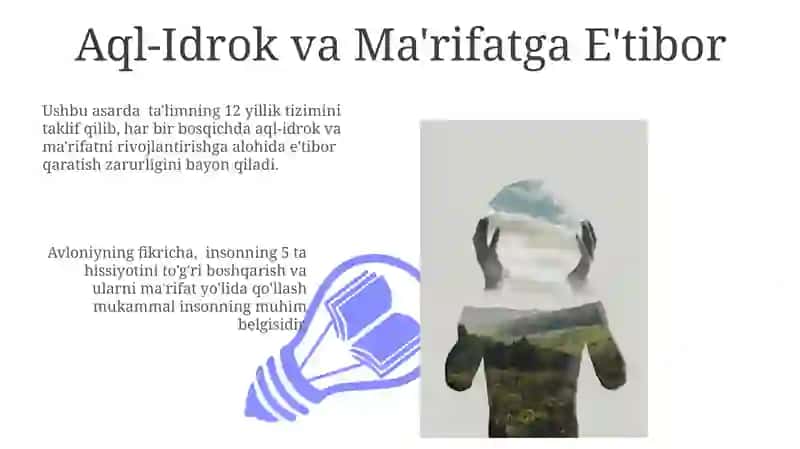 Avloniyning Inson Kamoloti Haqidagi Tasavvurlari 3