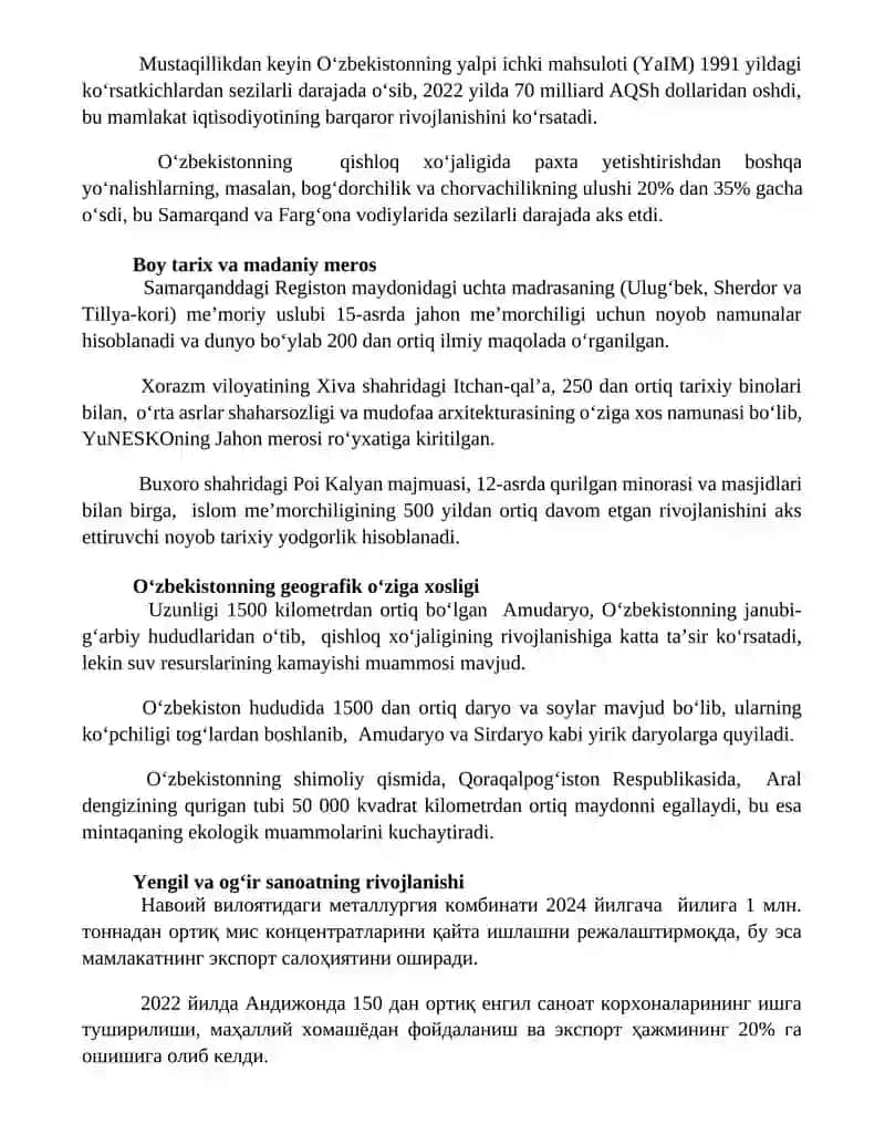 Turizmning rivojlanishi va salohiyati 3