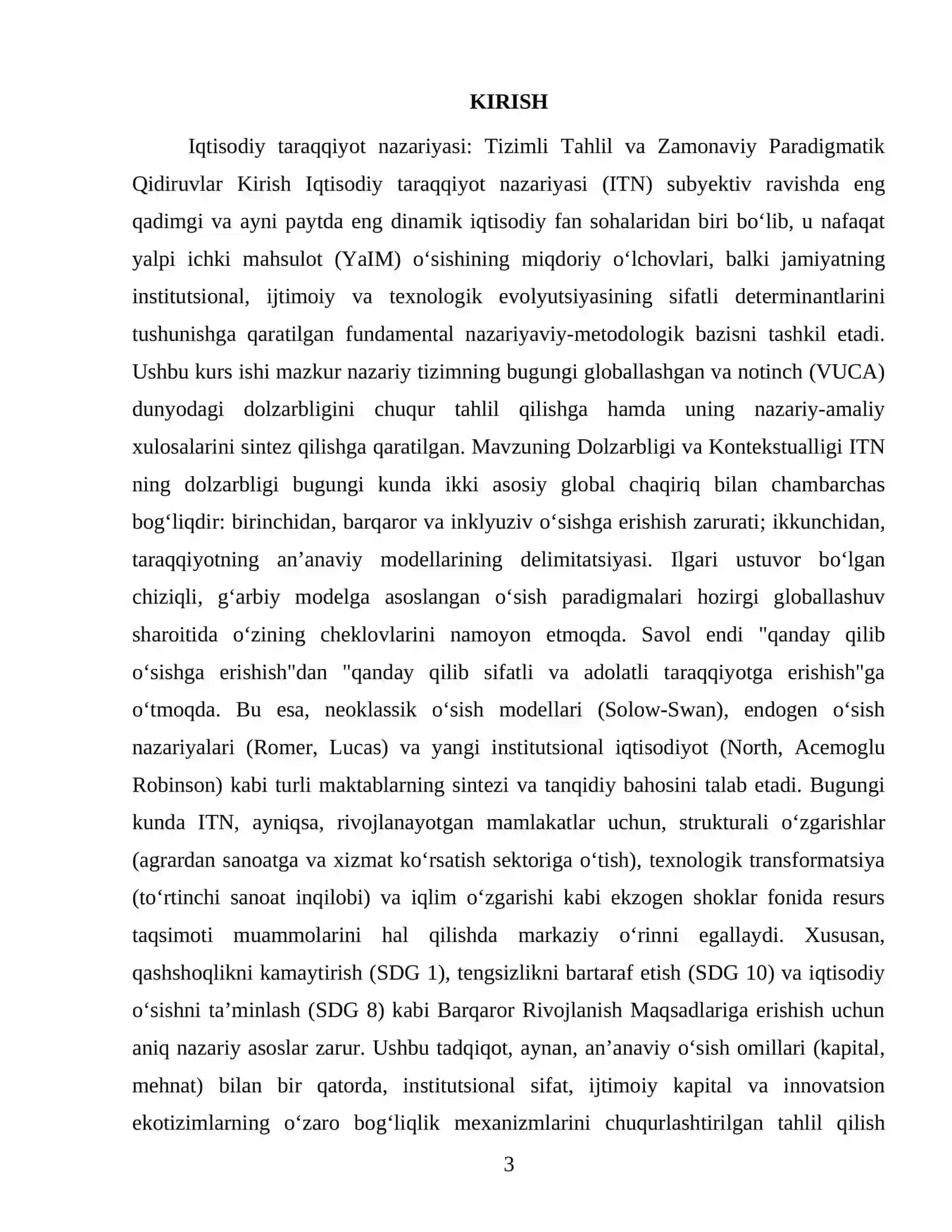 Iqtisodiy taraqqiyot nazariyasi 3