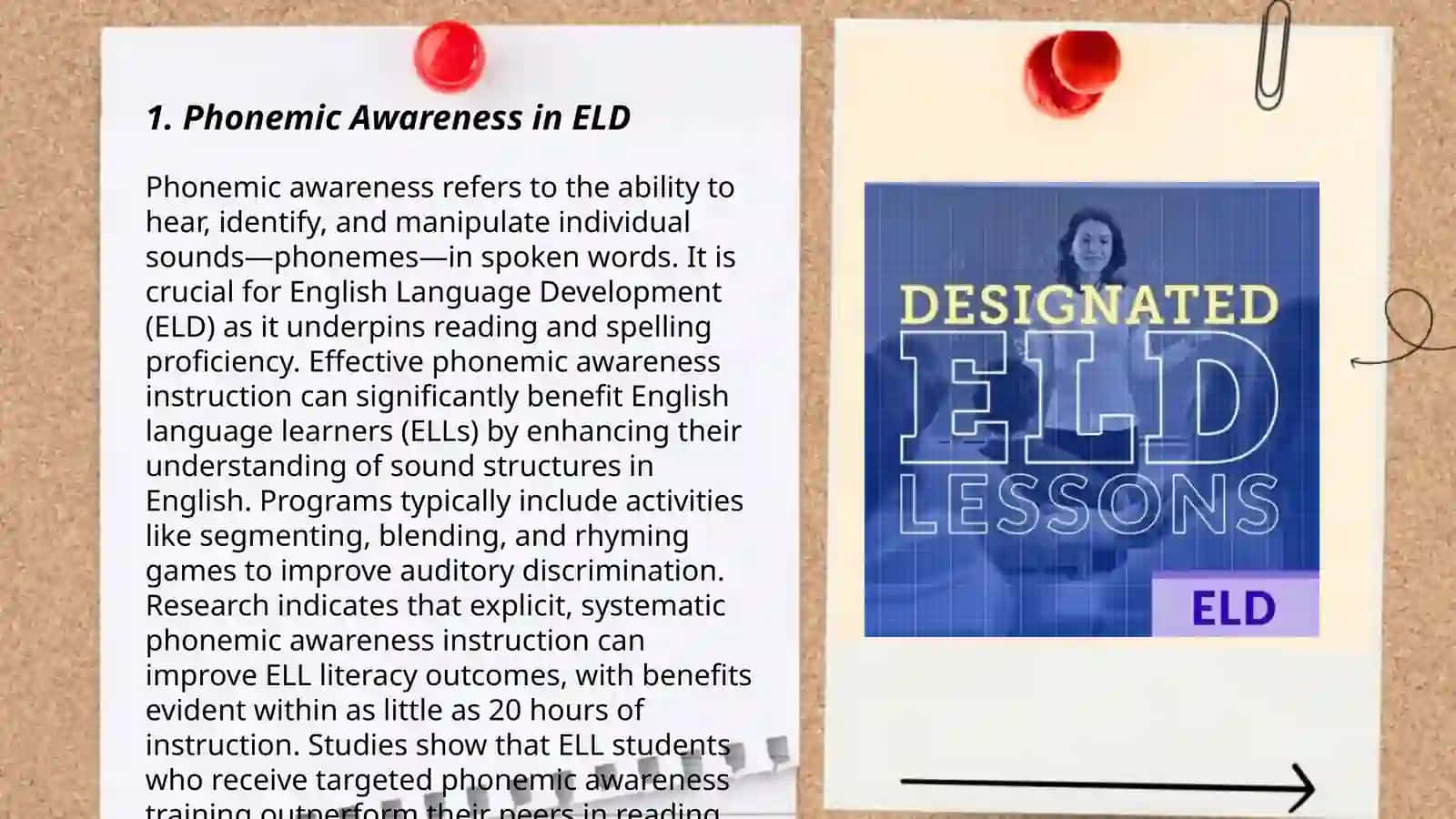 Phonemic Awareness in ELD 3