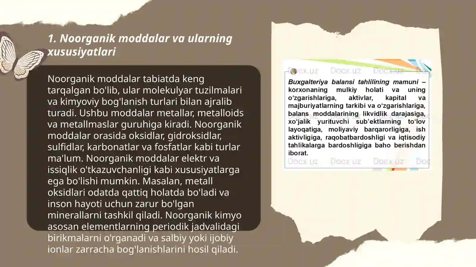 Noorganik moddalarining tabiiy manbalari 3