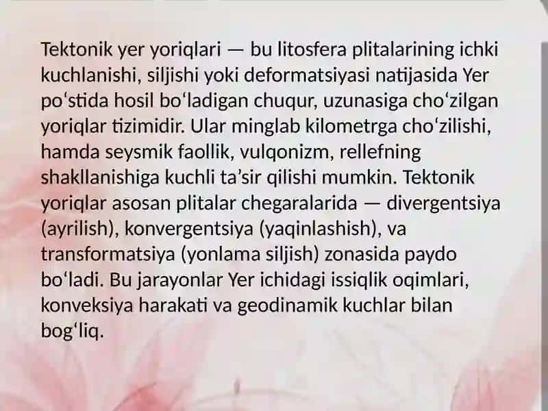 Tektonik Yer Yoriqlari 3