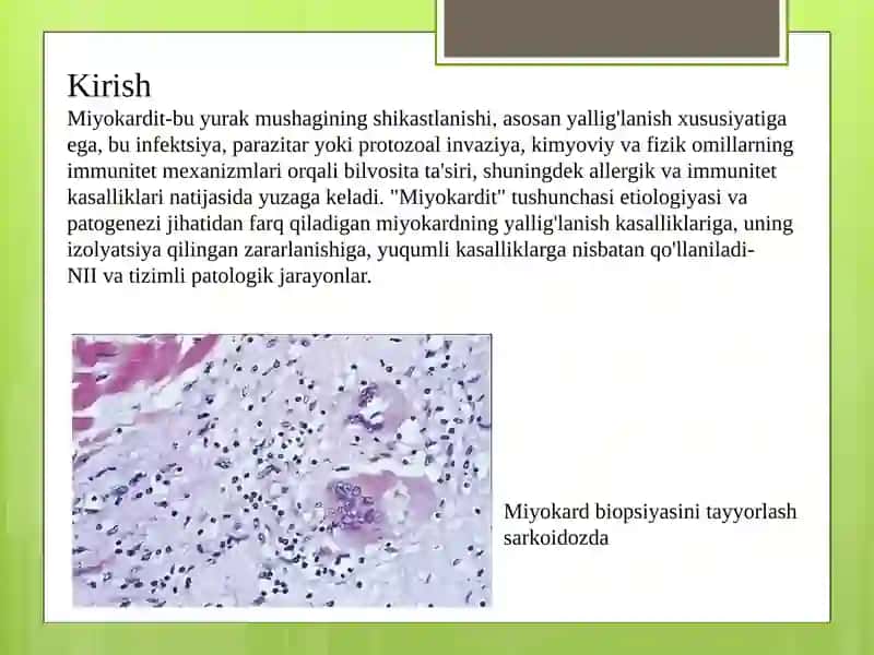 Miyokarditlar. Miyokardiyodistrofiya. Perikarditlar 3