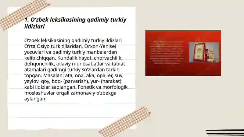 Oʻzbek tili leksikasining tarixiy taraqqiyoti 3