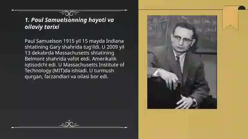 Paul Samuelson haqida 3