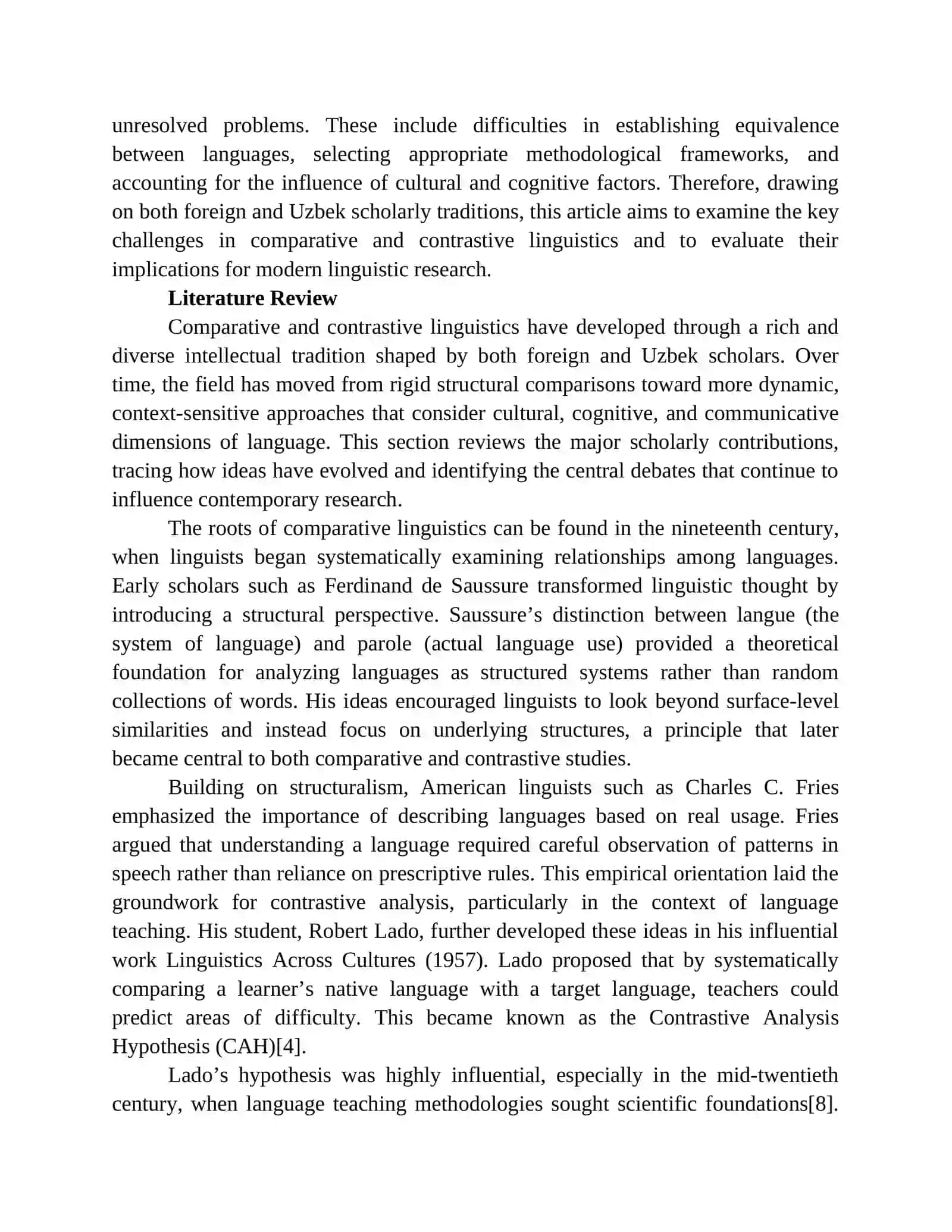Problems of comparative and contrastive linguistics 3