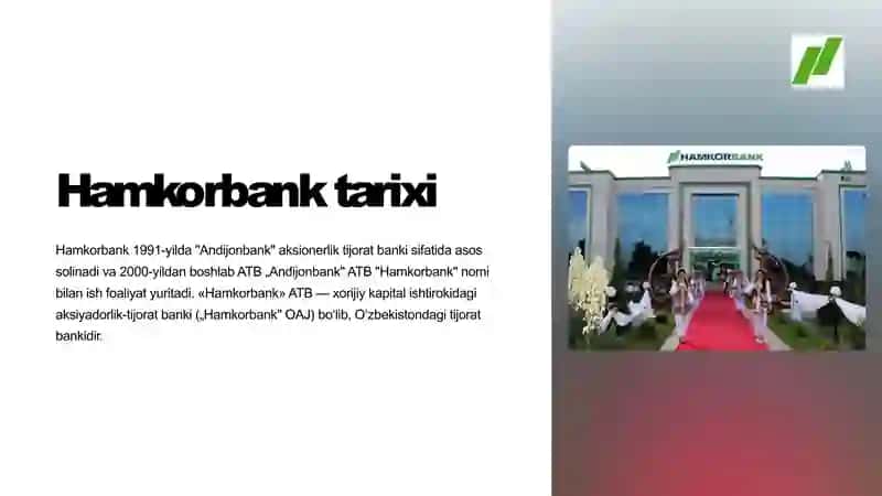 Hamkorbank tuzilmasi taqdimot 3