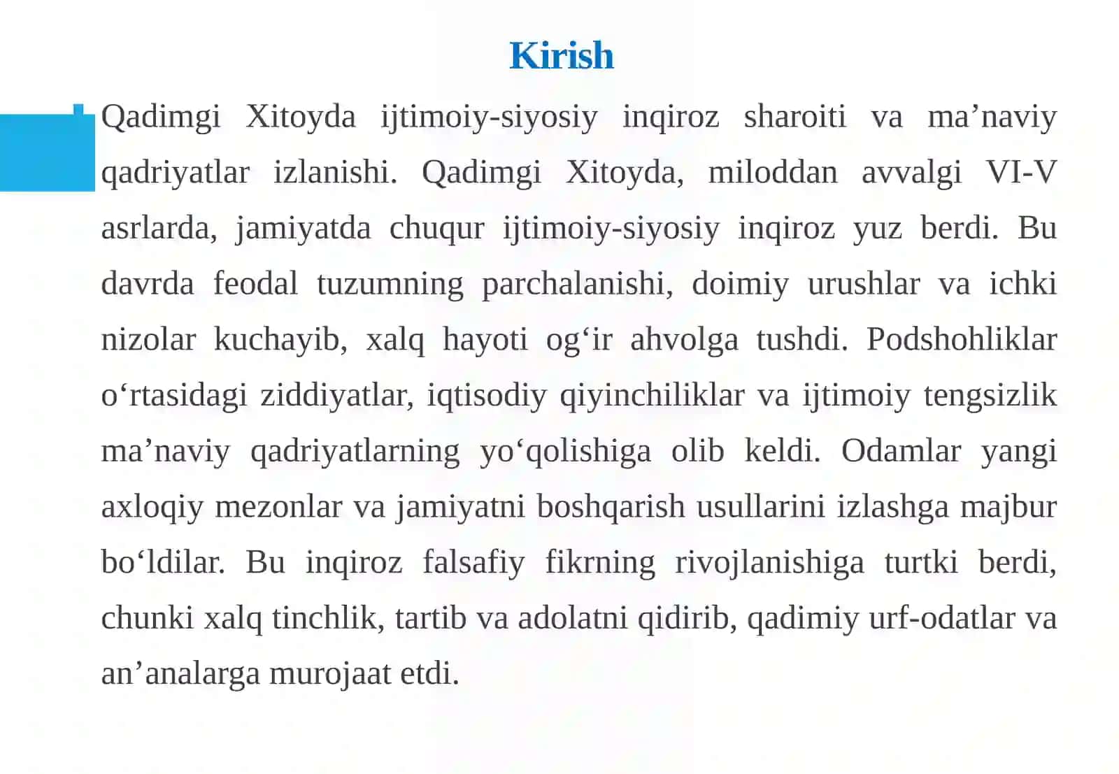 Konfutsiy falsafasidagi tarbiya, tartib va jamiyat konsepsiyasi 3