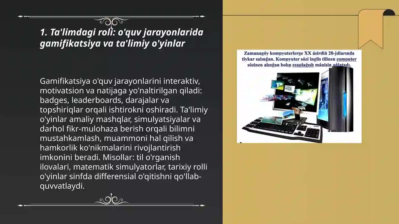 Kampyuter o'yinlarining bugungi kundagi ahamiyati 3