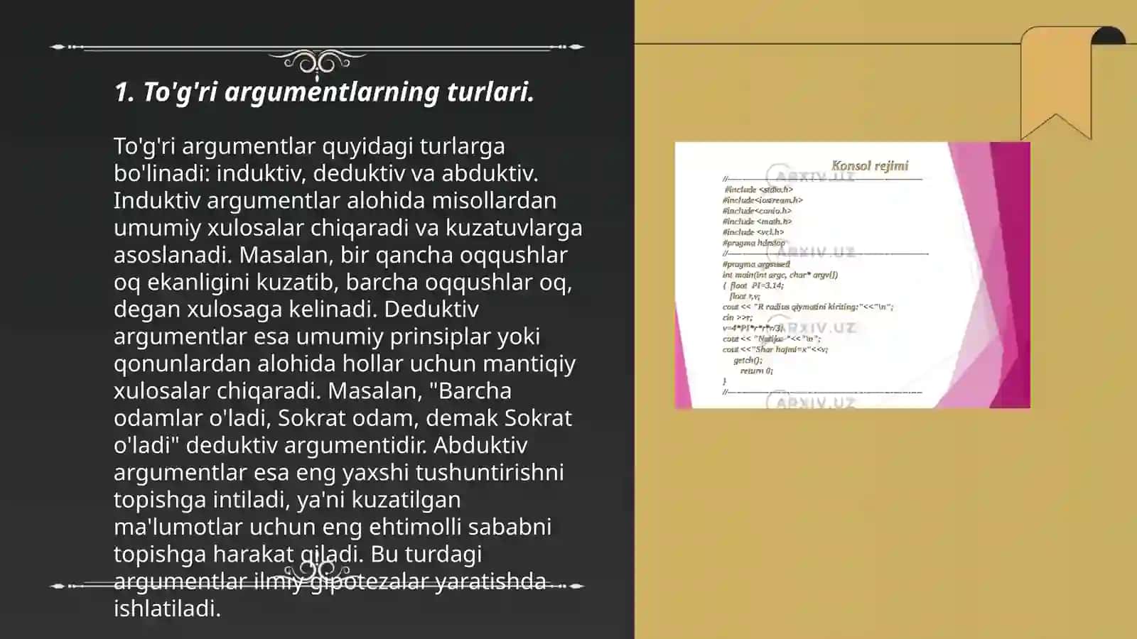 Nutqda to'g'ri argumentlarni qo'llash 3