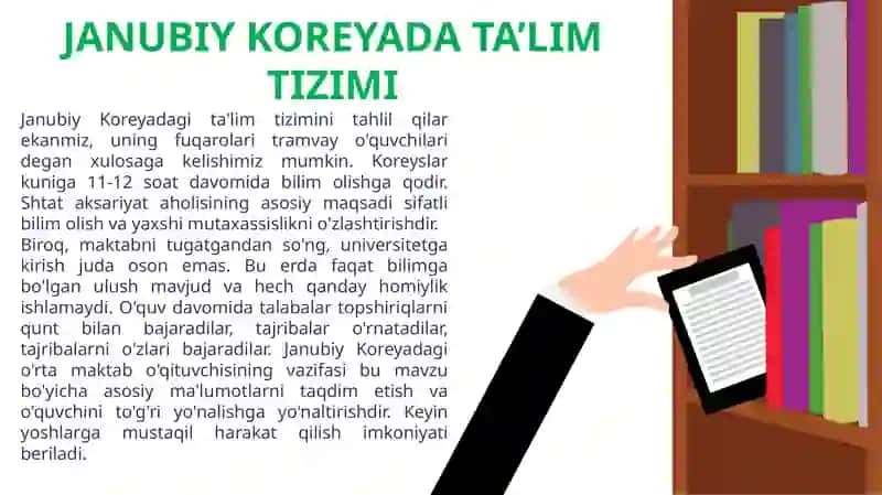JANUBIY KOREYADA TA’LIM TIZIMI 3