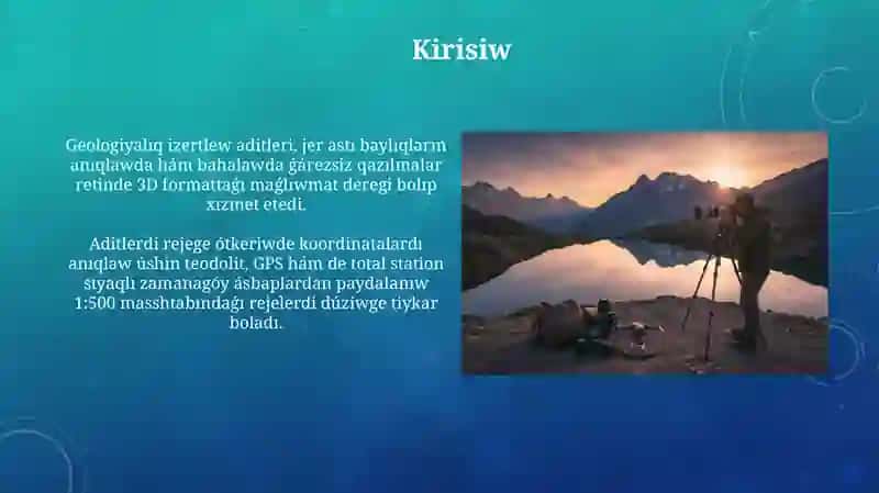 Geologiyalıq izertlew laximlari 3