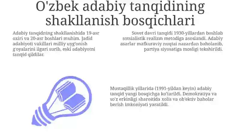 O'zbek adabiy tanqidchiliginin paydo bo'lishi 3