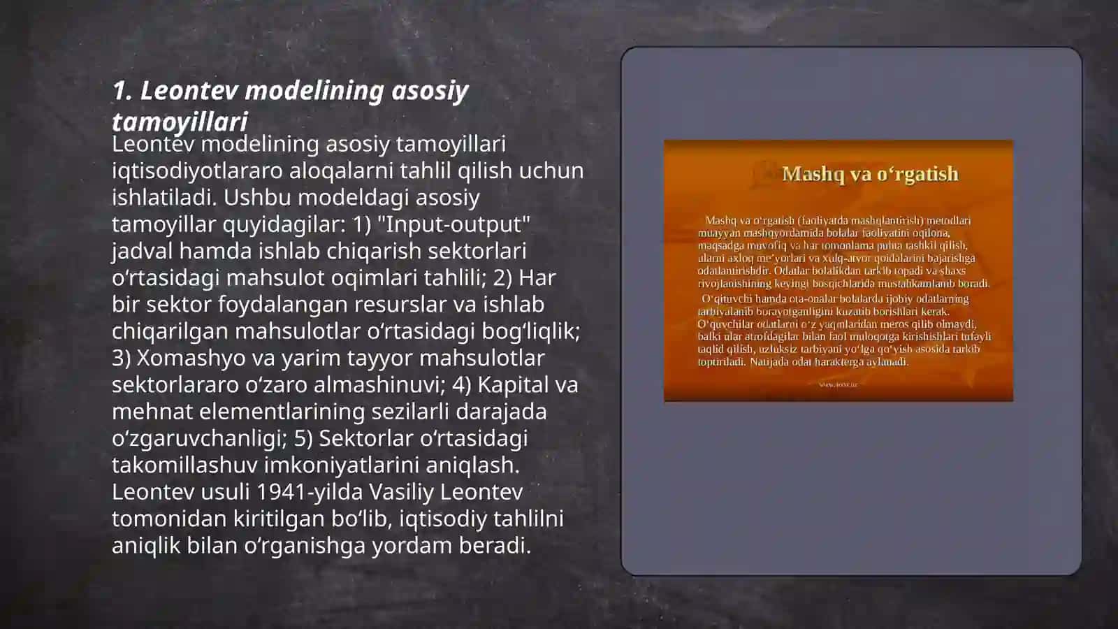 Leontev modeli 3