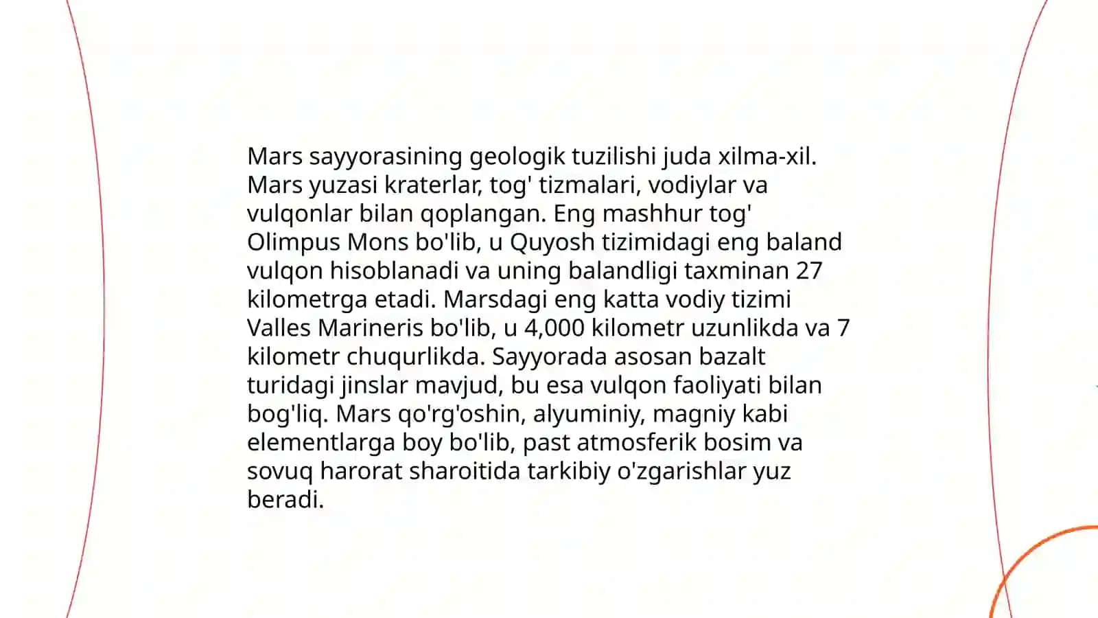 Mars sayyorasi tadqiqotlari 3