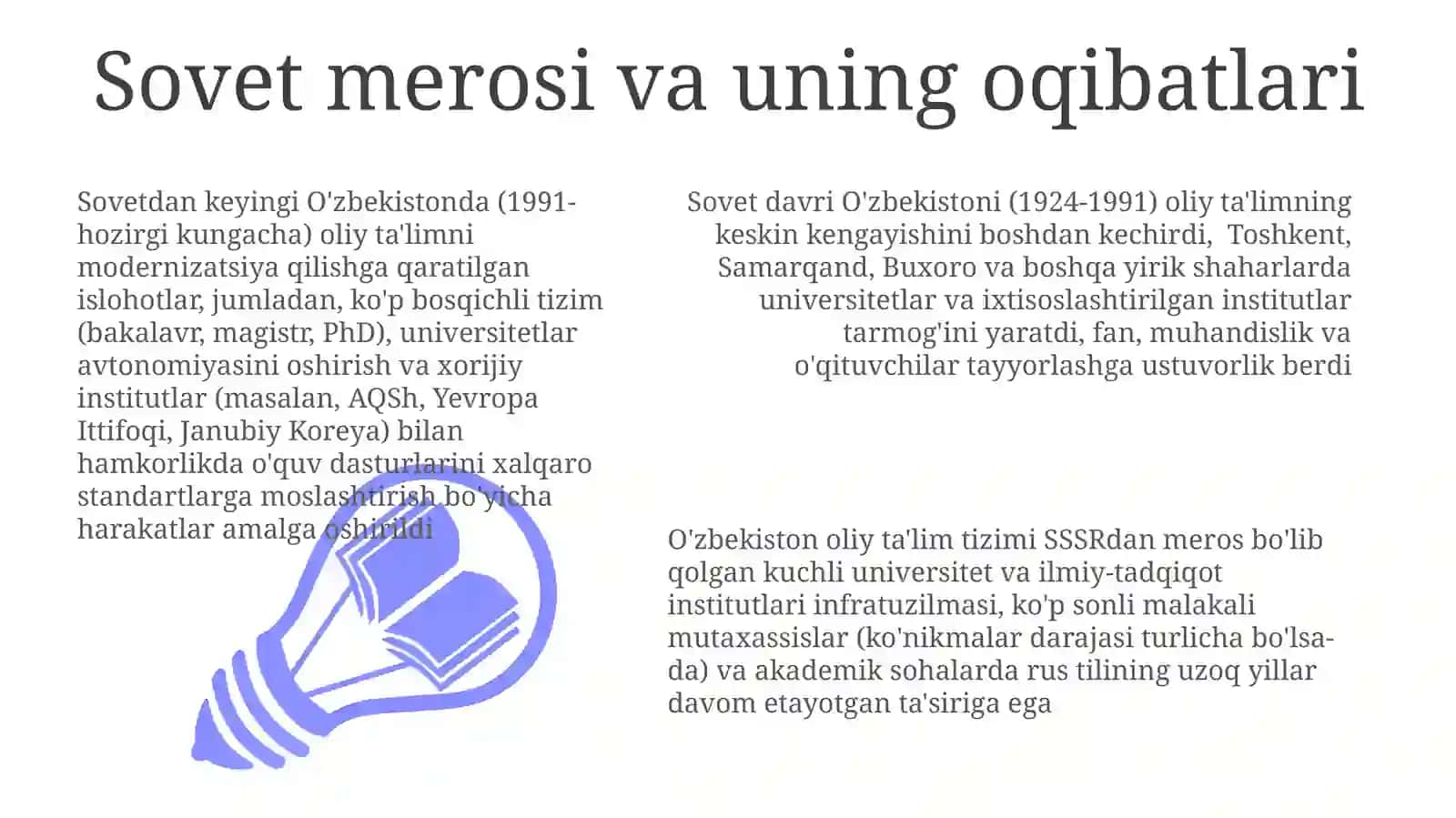 Sovet merosi va uning oqibatlari 3