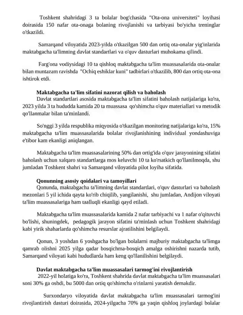 Maktabgacha ta'lim va tarbiya qonuni amaliyotda 3