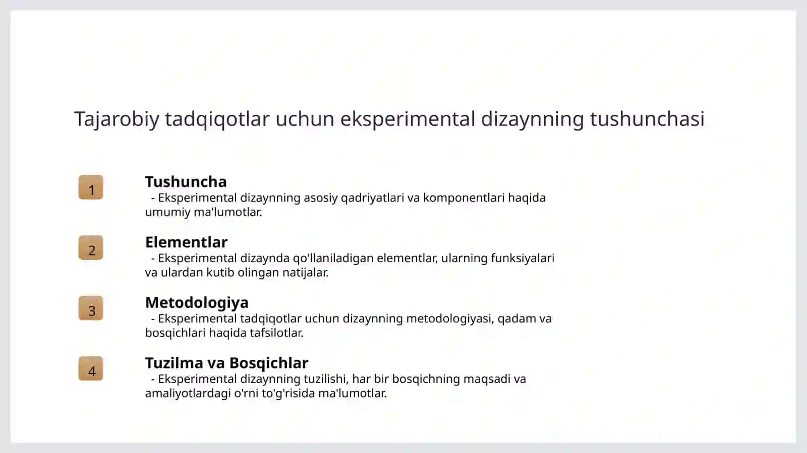 Eksperimental tadqiqotning strukturasi 3