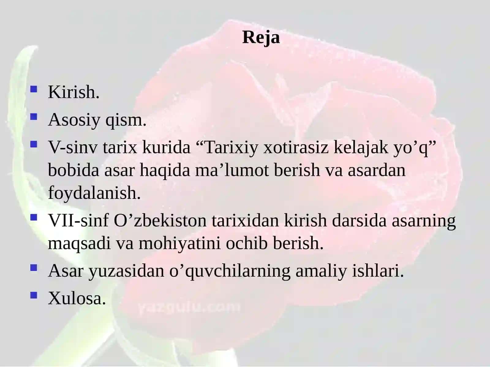 Tarixiy xotirasiz kelajak yo’q 3
