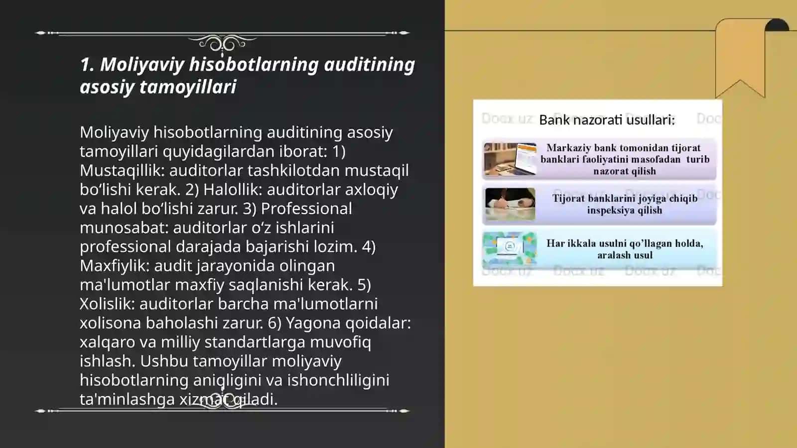 Moliyaviy hisobot auditining xususiy usullari 3