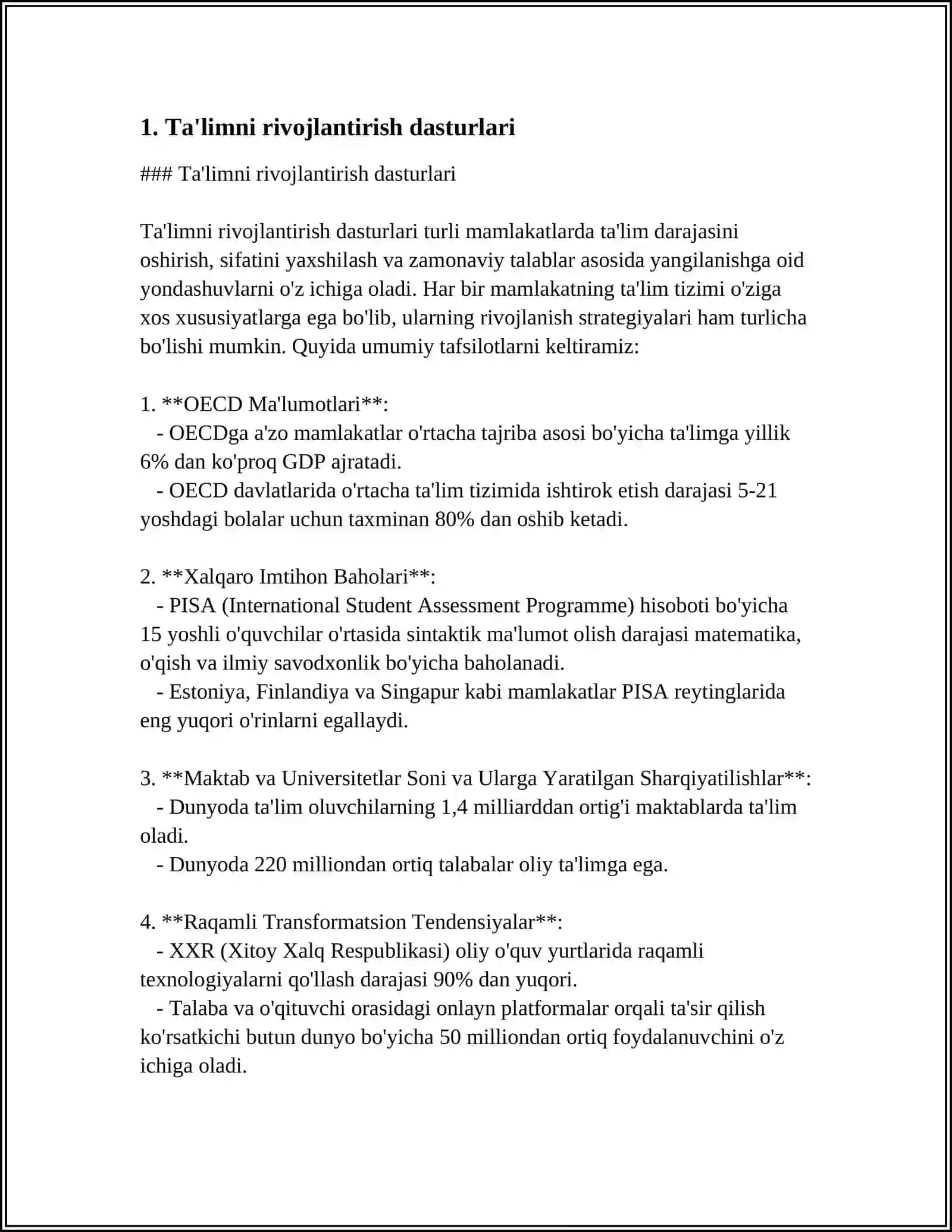 Ta'limni rivojlantirish dasturlari 3