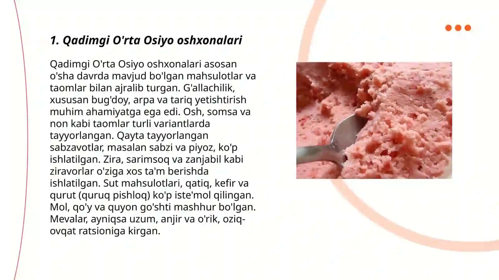 Qadimgi O'rta Osiyo oshxonalari 3