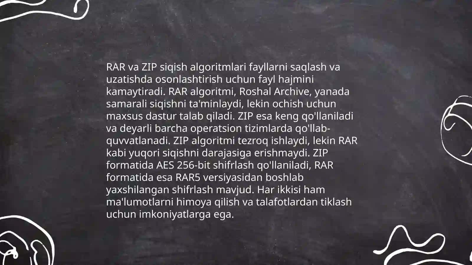 RAR va ZIP arxivator dasturlari 3