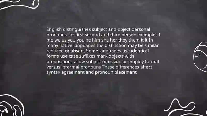 Personal Pronouns in English and Native Language: A Comparative Study 3