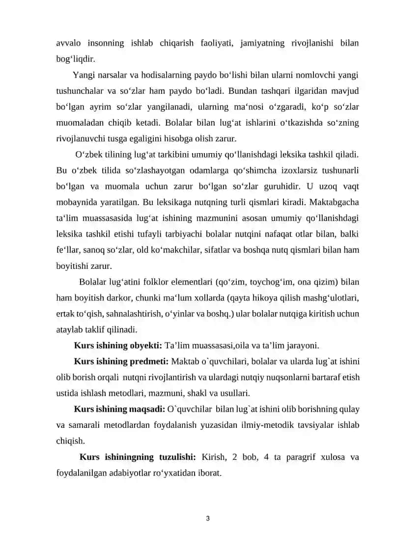 SAVOD O'RGATISH DASLARIDA LUG'AT USTIDA ISHLASH 3