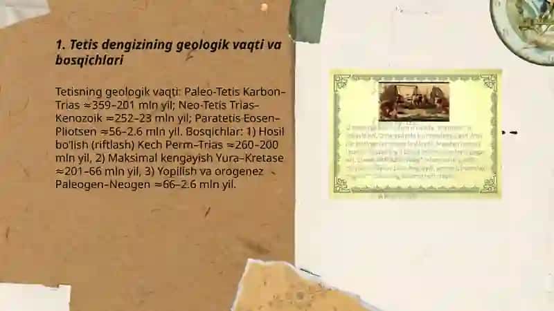 Tetis dengizining tarixiy paydo bo‘lishi va chekinishi 3