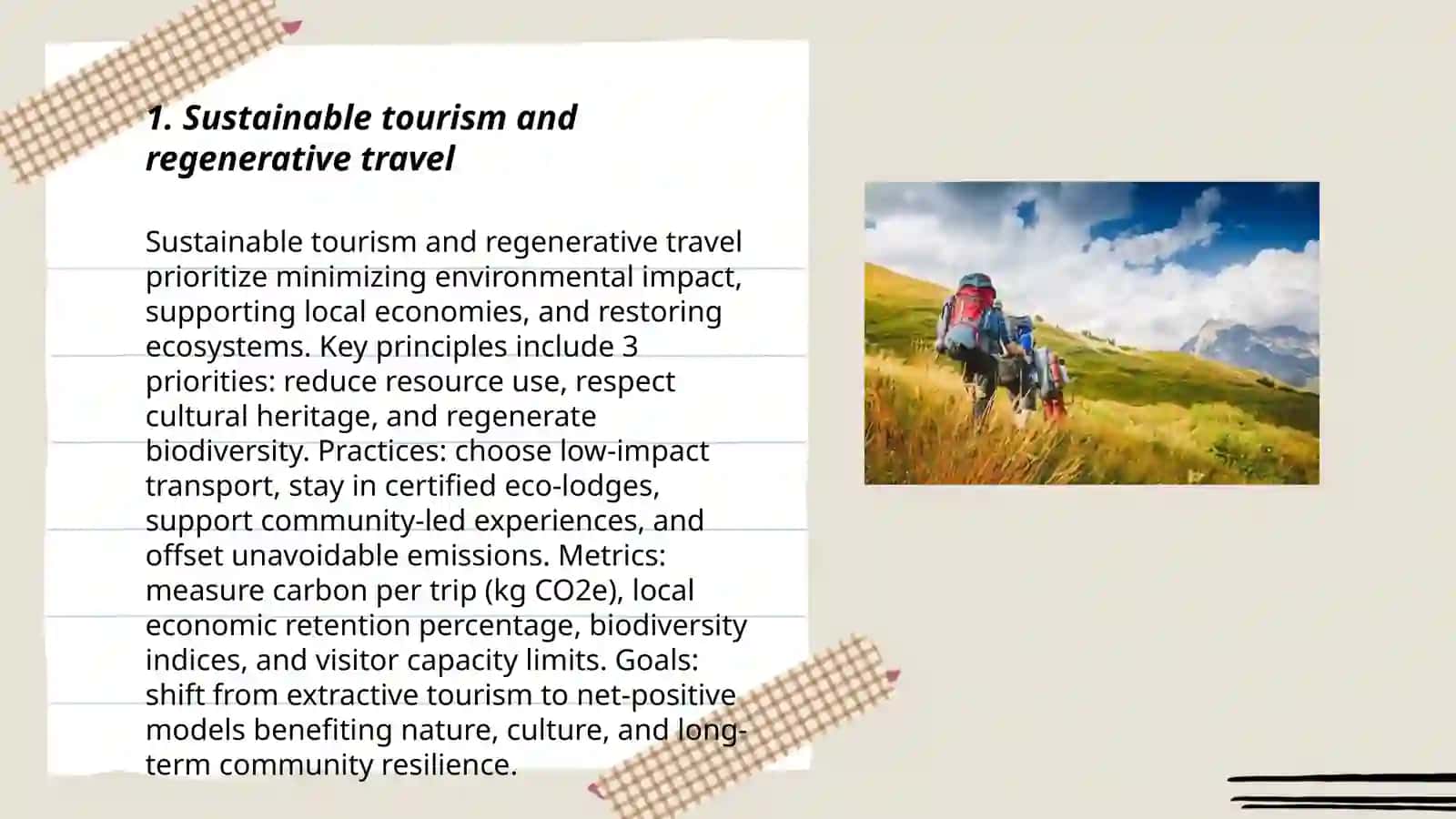 Sustainable tourism and regenerative travel 3