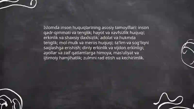 Islomda inson huquqlari himoyasi 3