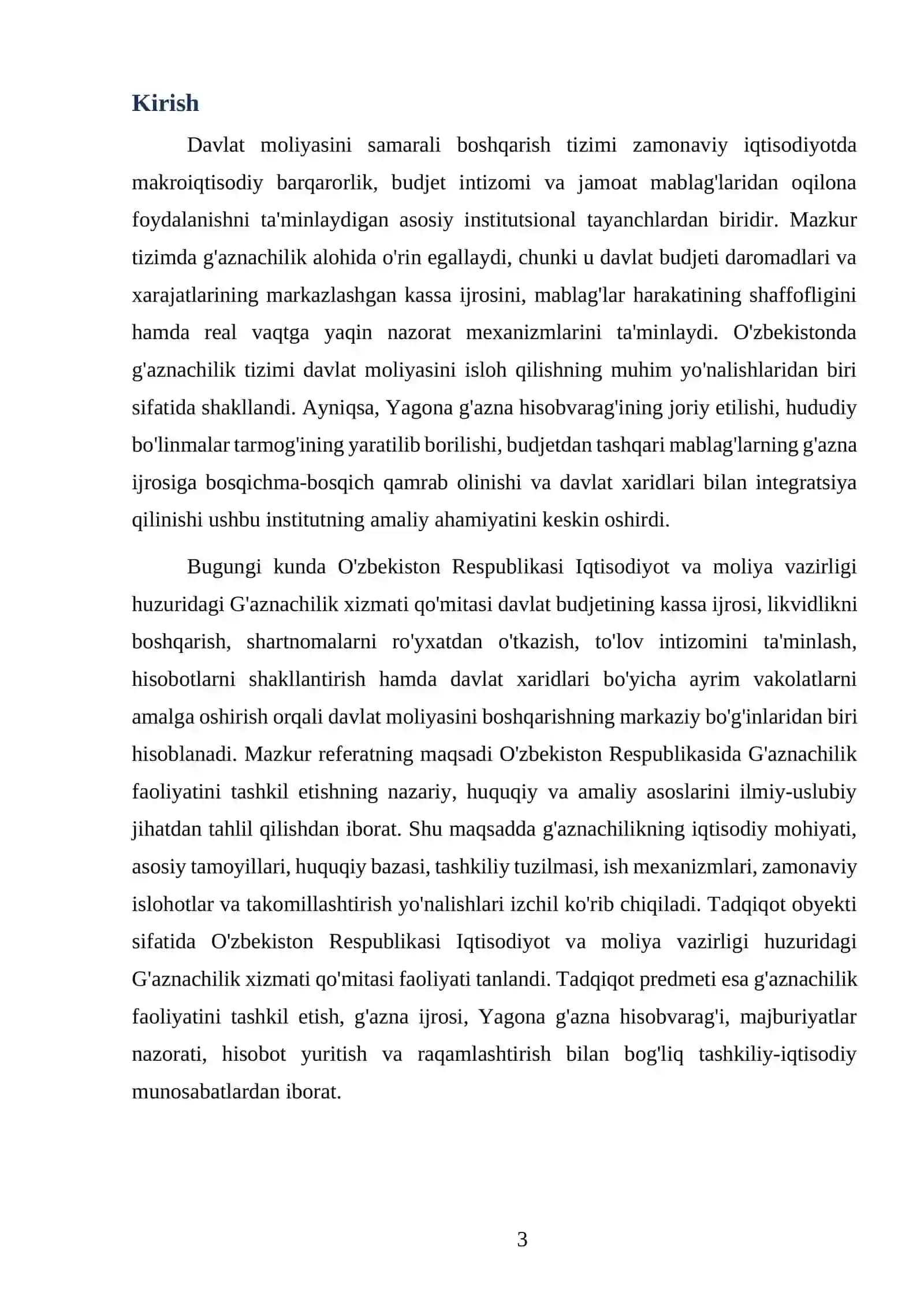 G'AZNACHILIK XIZMATI QO'MITASI FAOLIYATINI TASHKIL ETISH 3