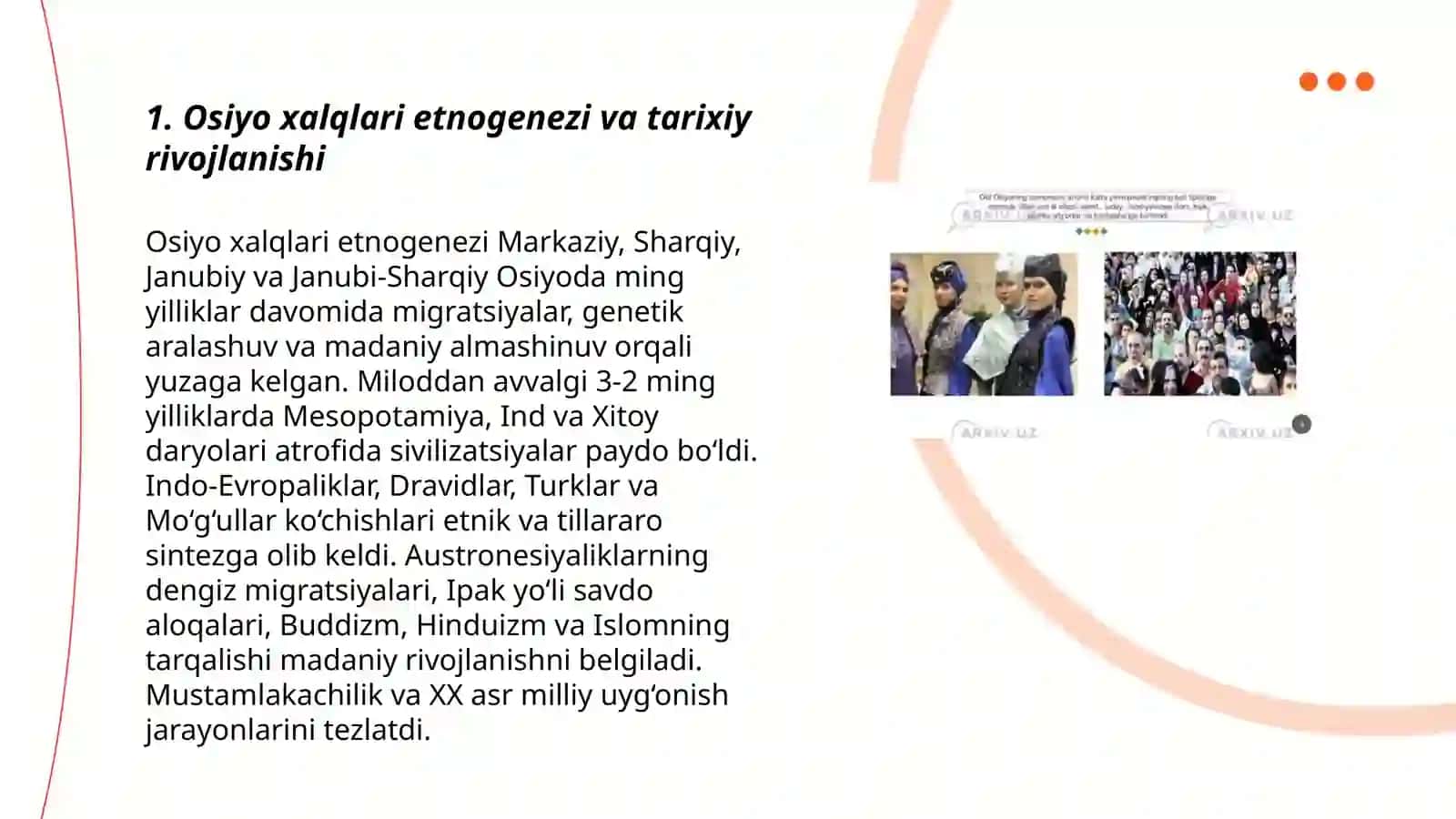 Osiyo xalqlari etnologiyasi 3