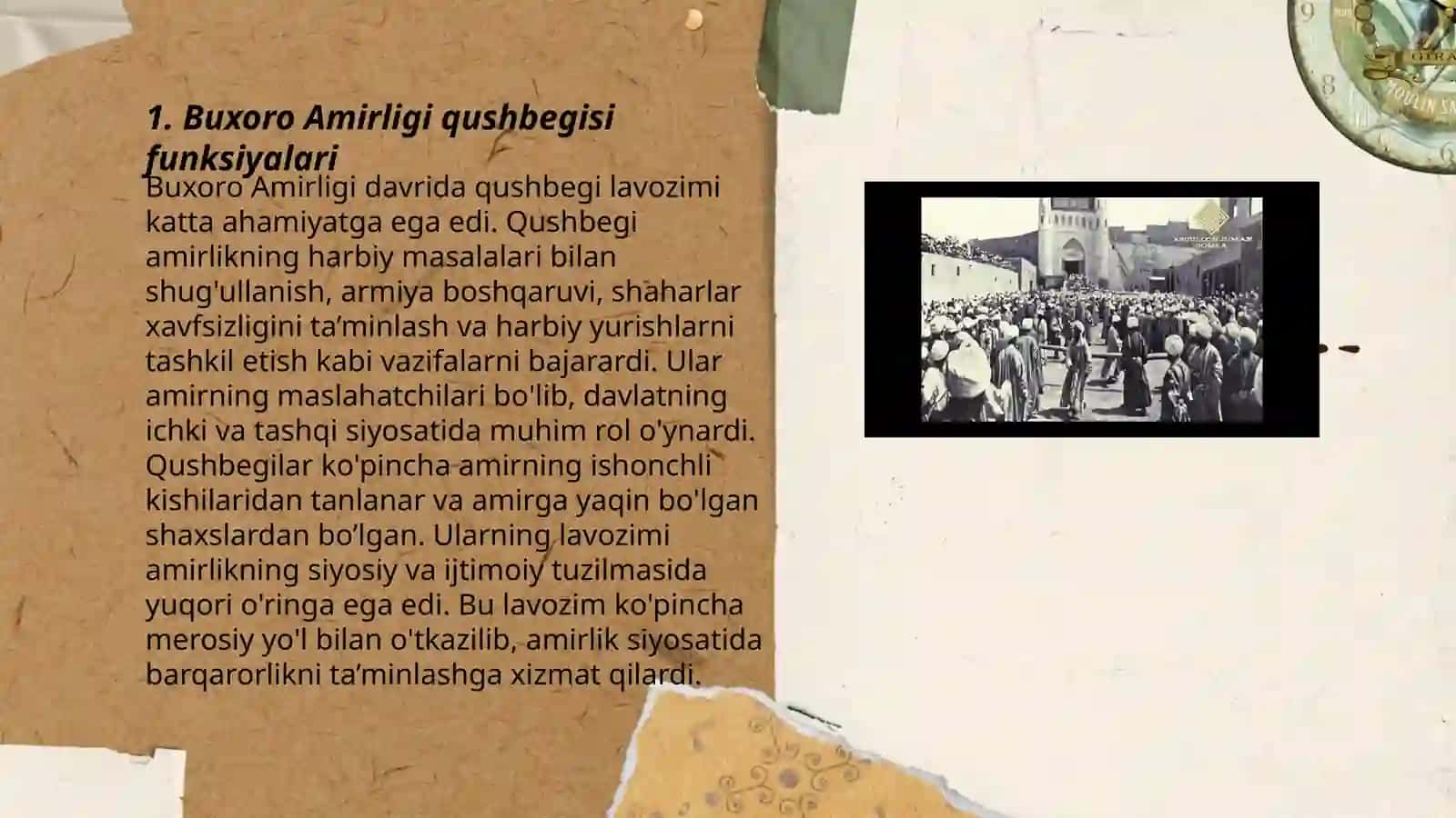 Buxoro Amirligi qushbegisi funksiyalari 3