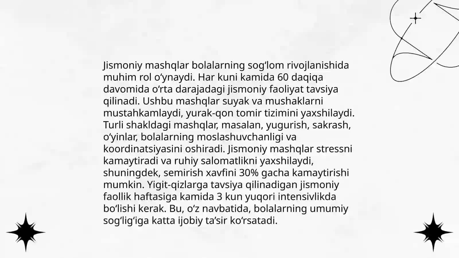 Jismoniy mashqlar 3