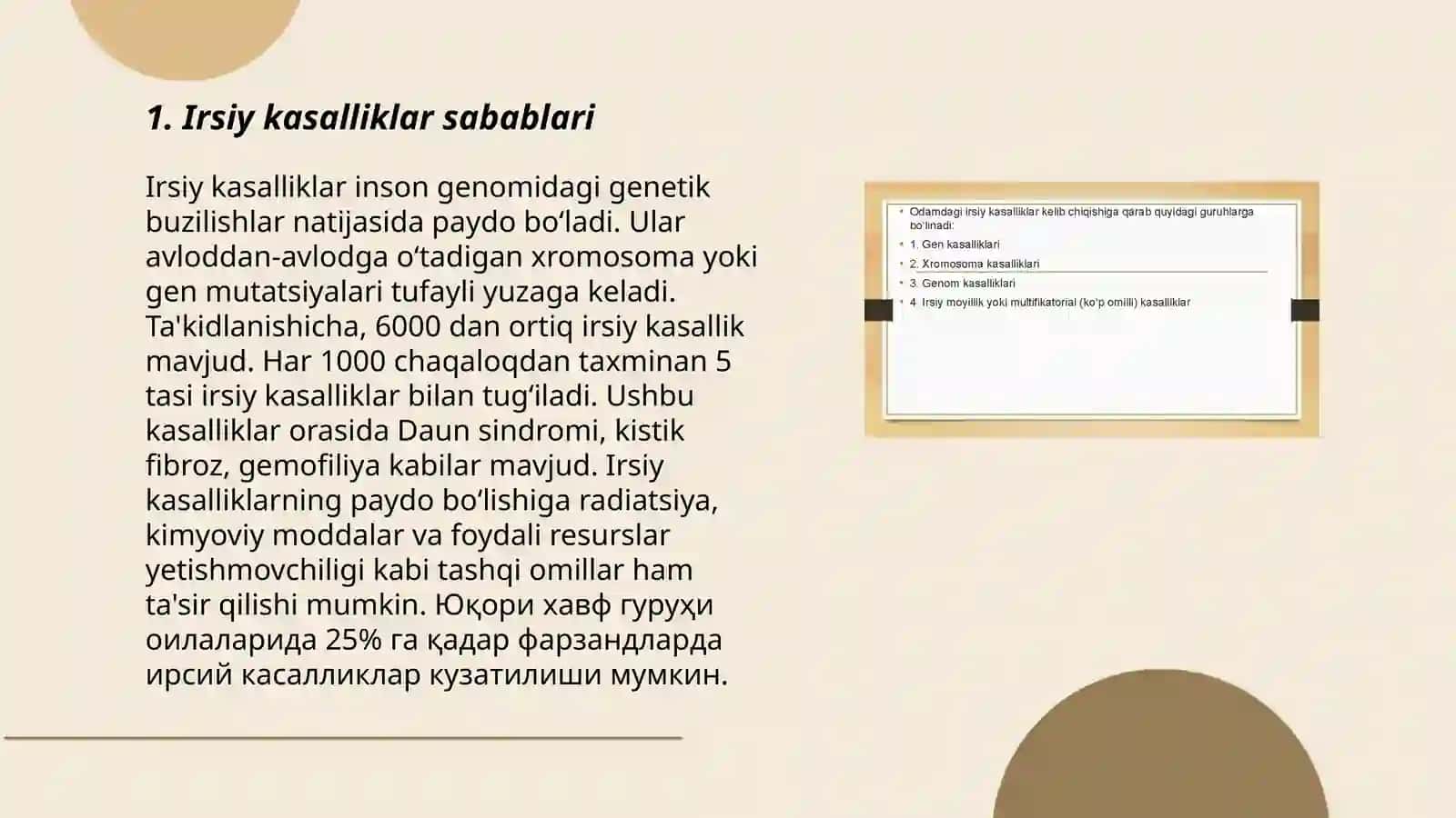 Irsiy kasalliklar 3