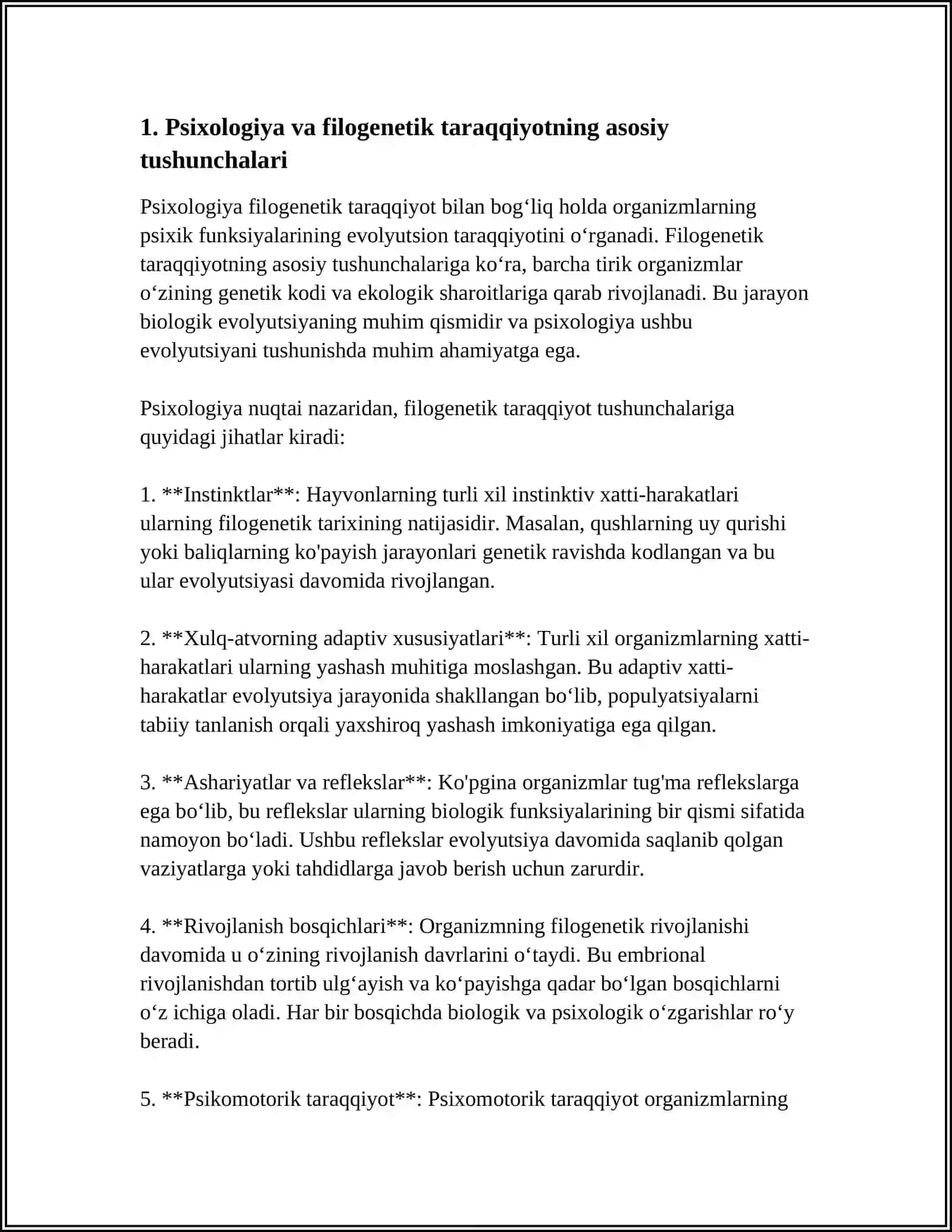 PSIXIKANING FILOGENETIK TARAQQIYOTI 3