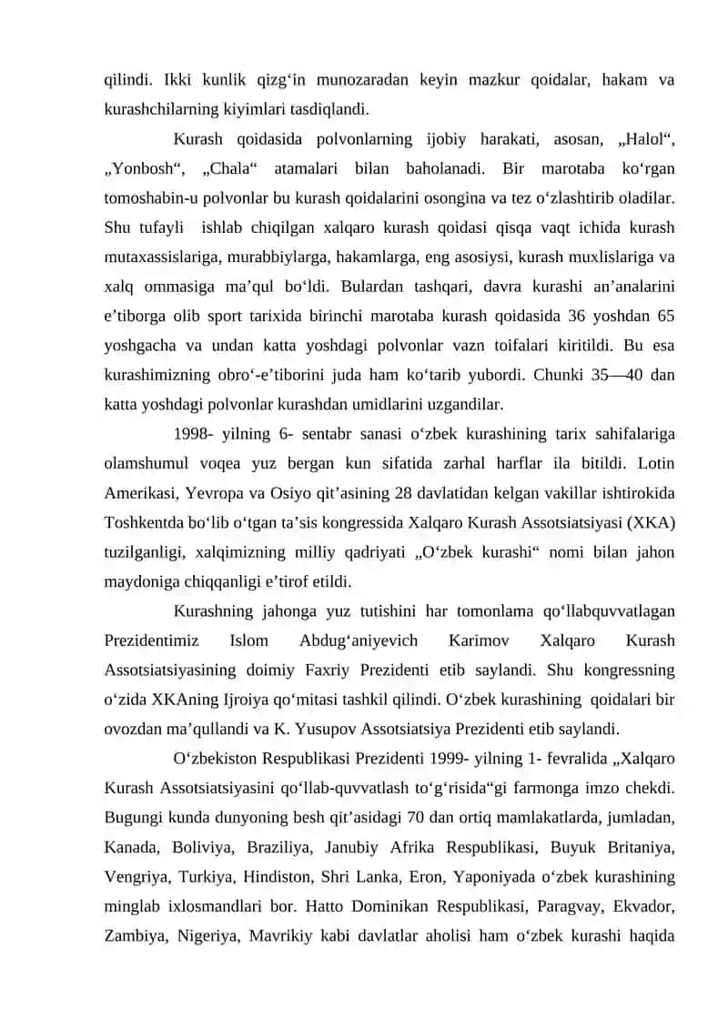 O’ZBEK MILLIY KURASH FEDERATSIYASINING TUZILISHI 3